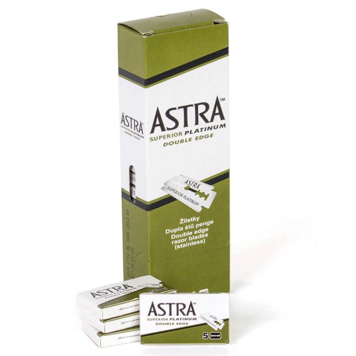 Cuchillas de Afeitar Astra Superior Platinum – 20 Cajas (200 Usos)